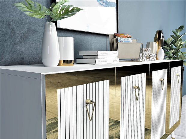 Sideboard mit 4 türen, Bare Gold (1)