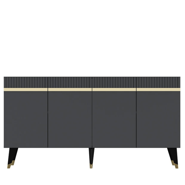 Sideboard mit 4 türen, Defne Anthrazit (7)