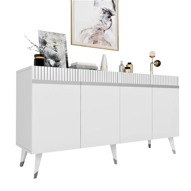 Sideboard mit 4 türen, Defne Silber (5)