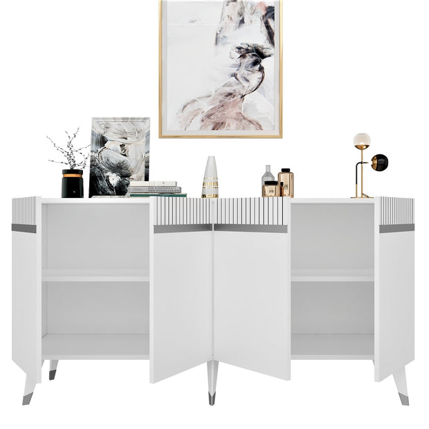 Sideboard mit 4 türen, Defne Silber (6)