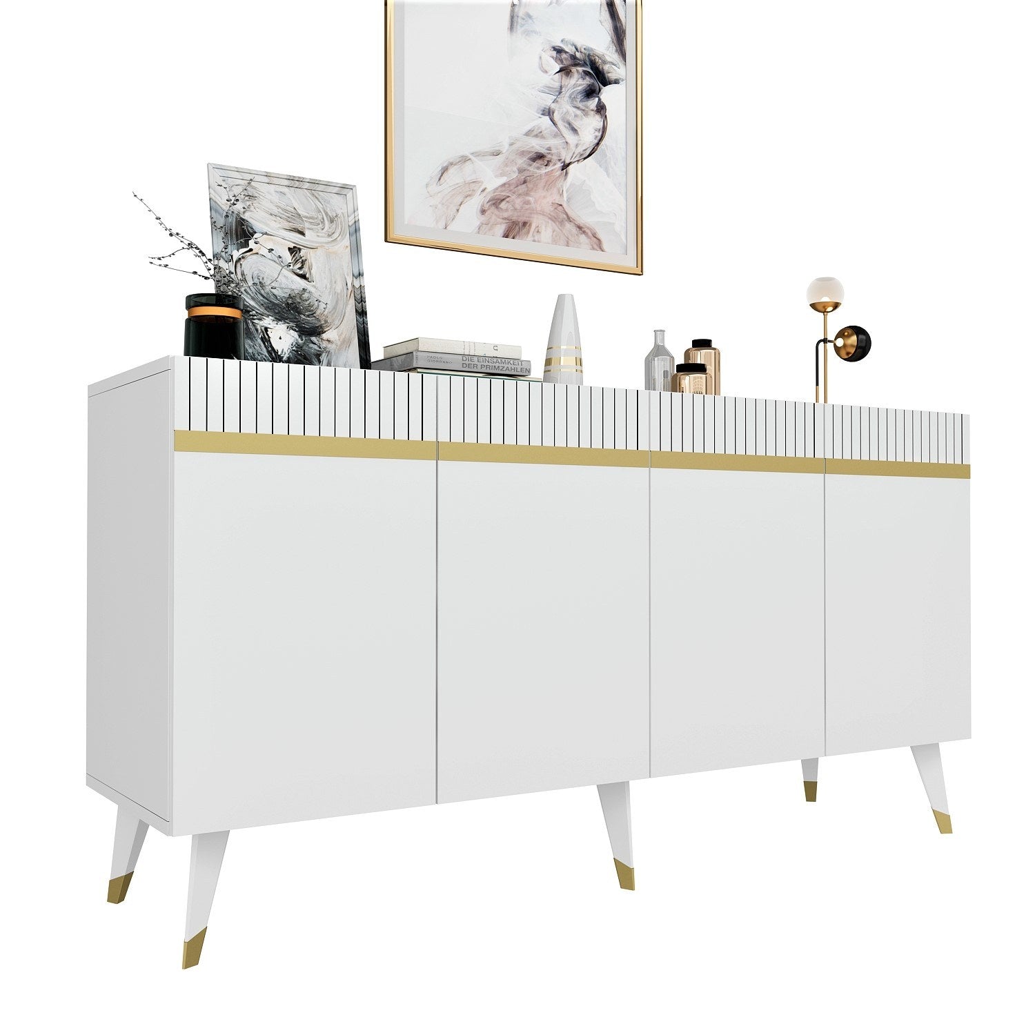 Sideboard mit 4 türen, Defne Gold (5)