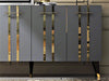 Sideboard mit 4 türen, Asel Gold (3)