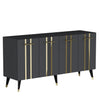 Sideboard mit 4 türen, Asel Gold (7)