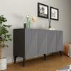 Sideboard mit 4 türen, Draw Anthrazit (2)