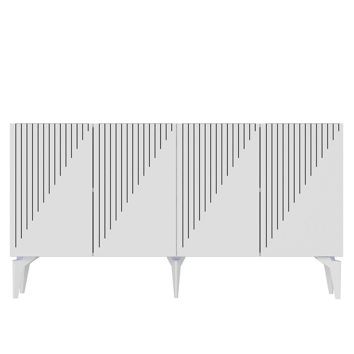 Sideboard mit 4 türen, Draw Weiß (7)