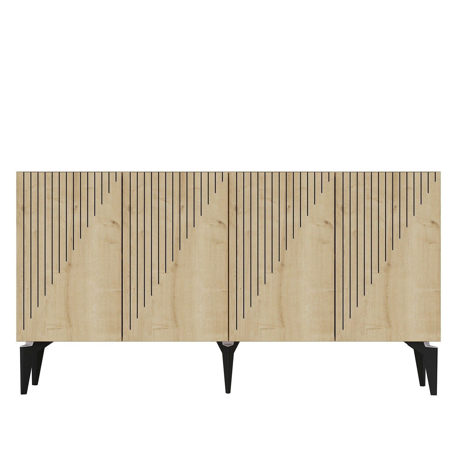 Sideboard mit 4 türen, Draw Eiche (6)