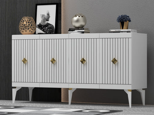 Sideboard mit 4 türen, Midas Gold (1)