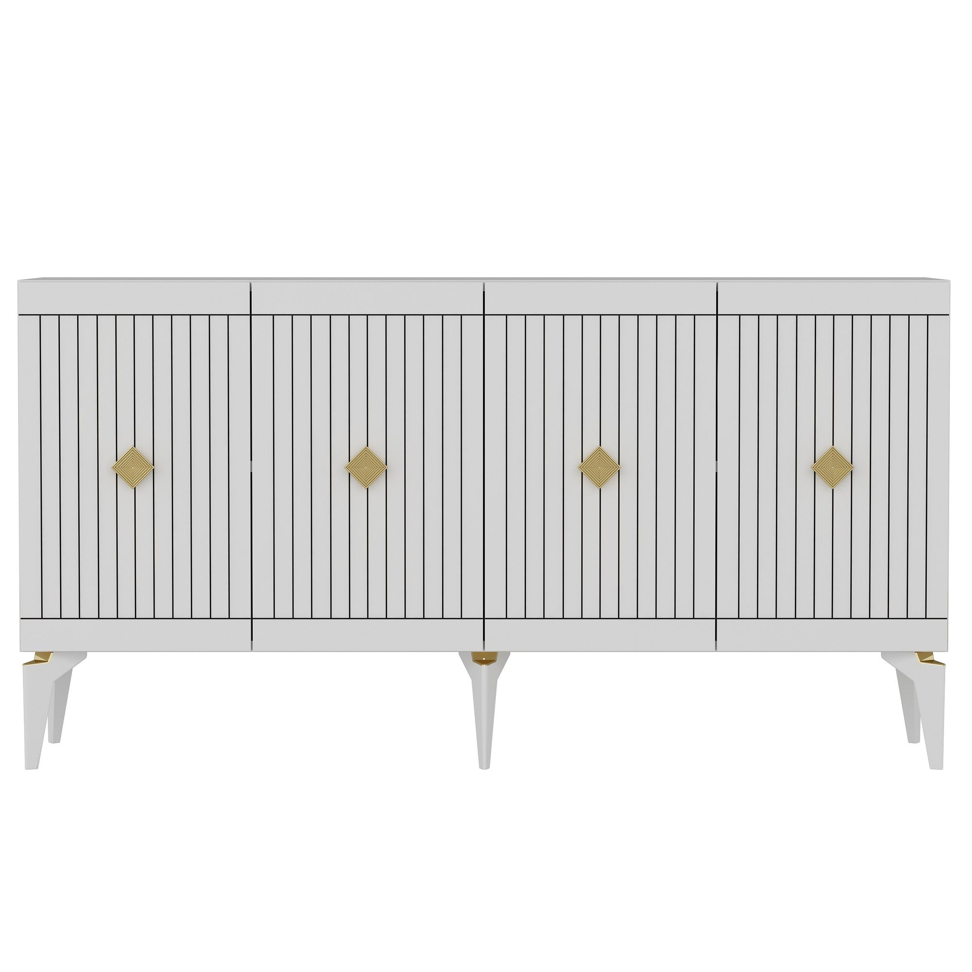 Sideboard mit 4 türen, Midas Gold (4)