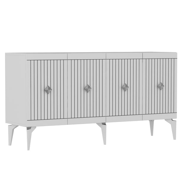 Sideboard mit 4 türen, Midas Silber (5)