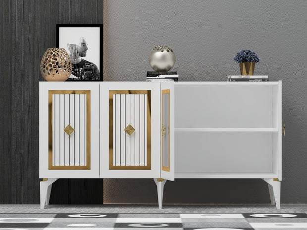 Sideboard mit 4 türen, Nora Gold (3)