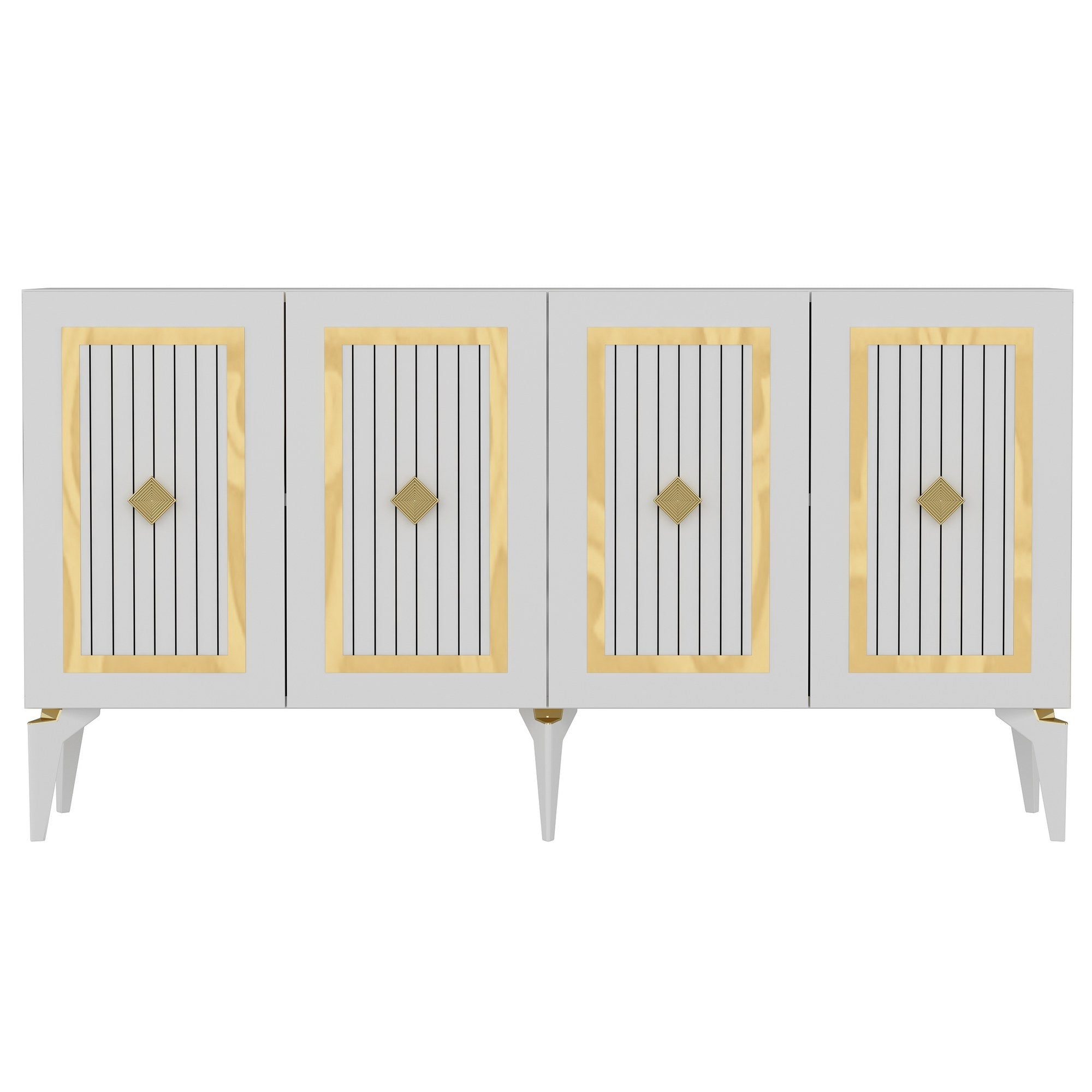 Sideboard mit 4 türen, Nora Gold (4)