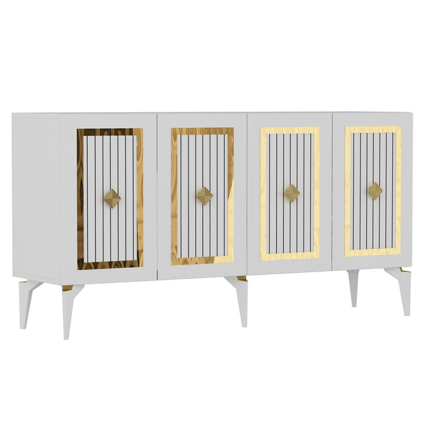 Sideboard mit 4 türen, Nora Gold (5)