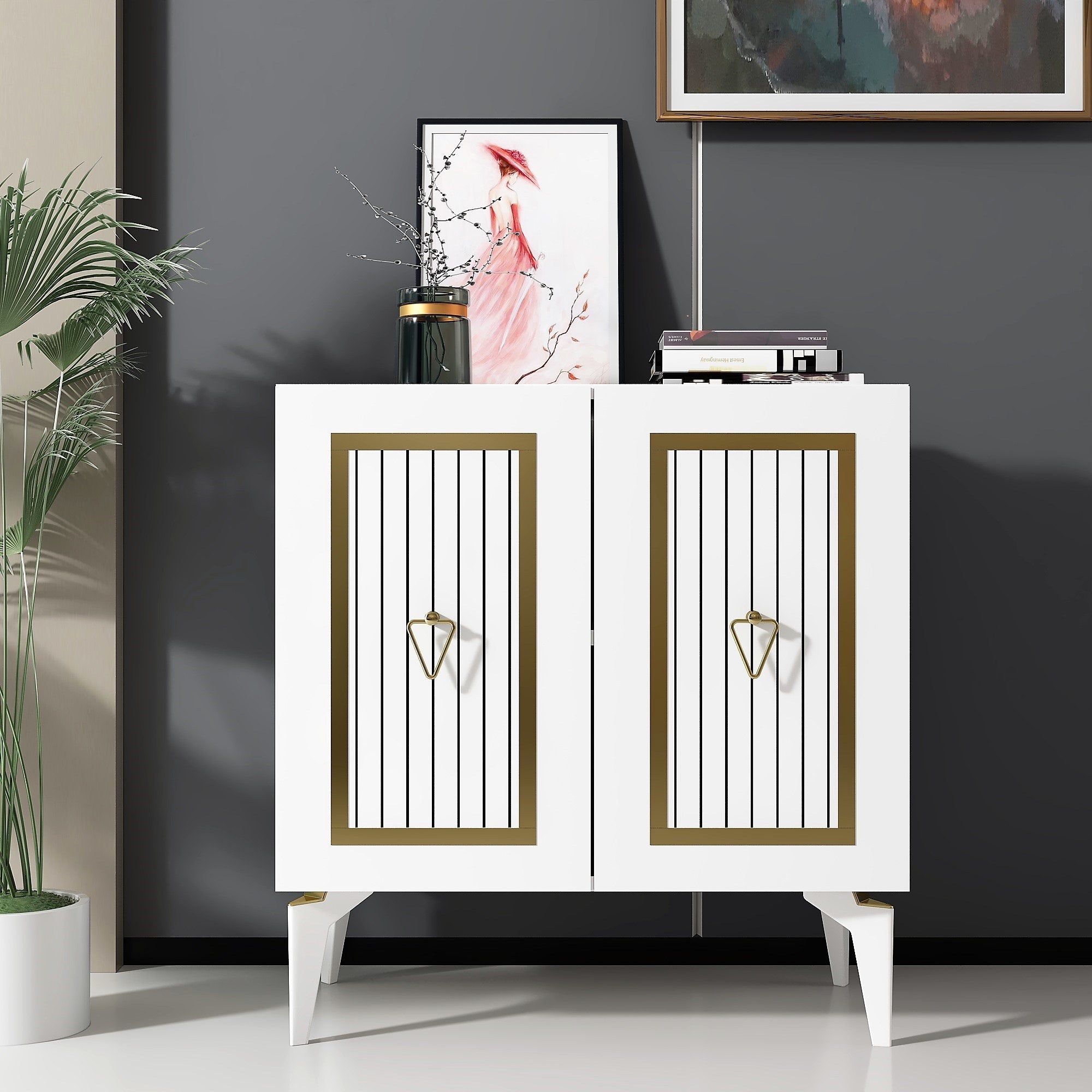 Sideboard mit 2 türen, Capri Gold