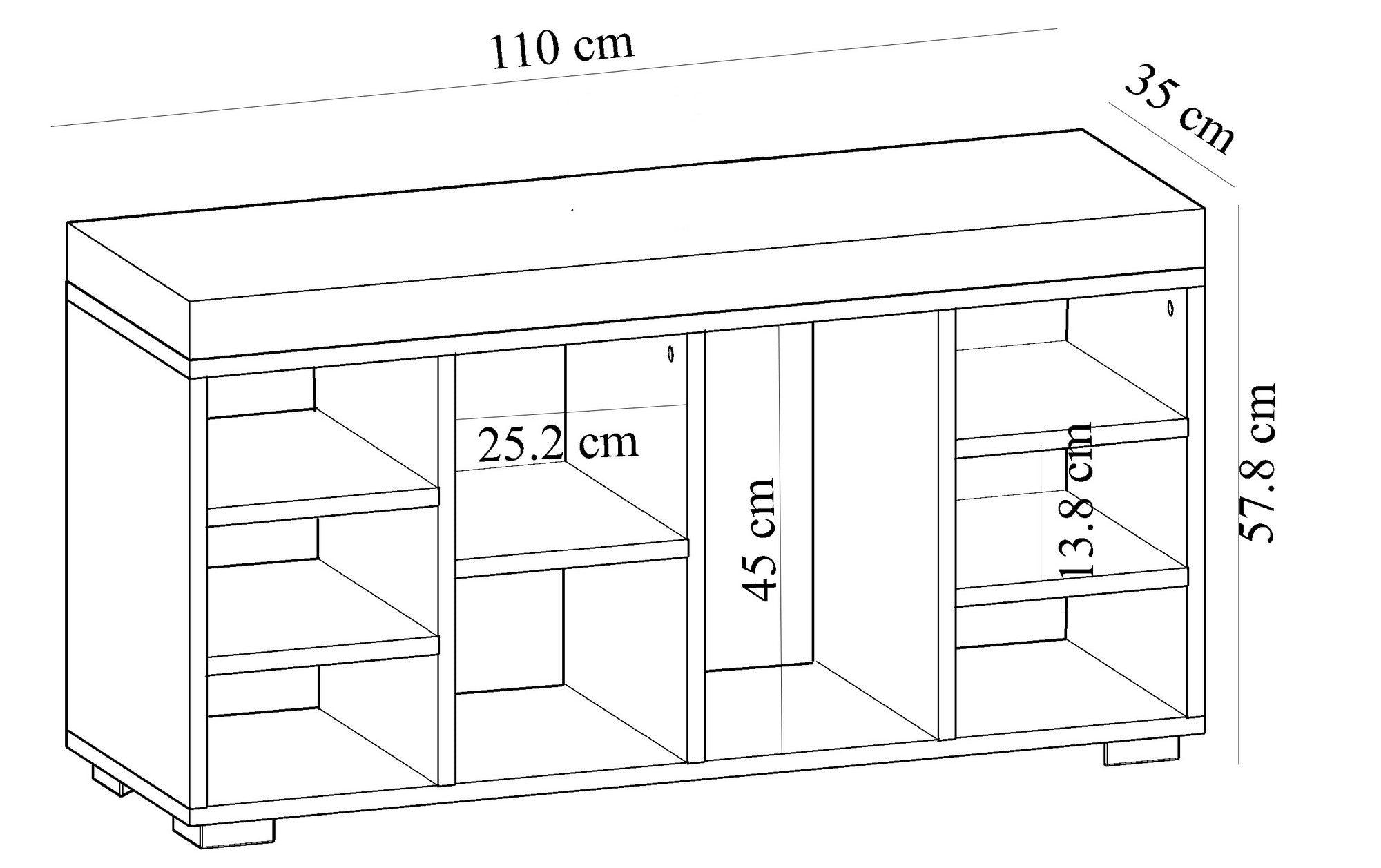 Schuhschränk Babil Weiß (4)