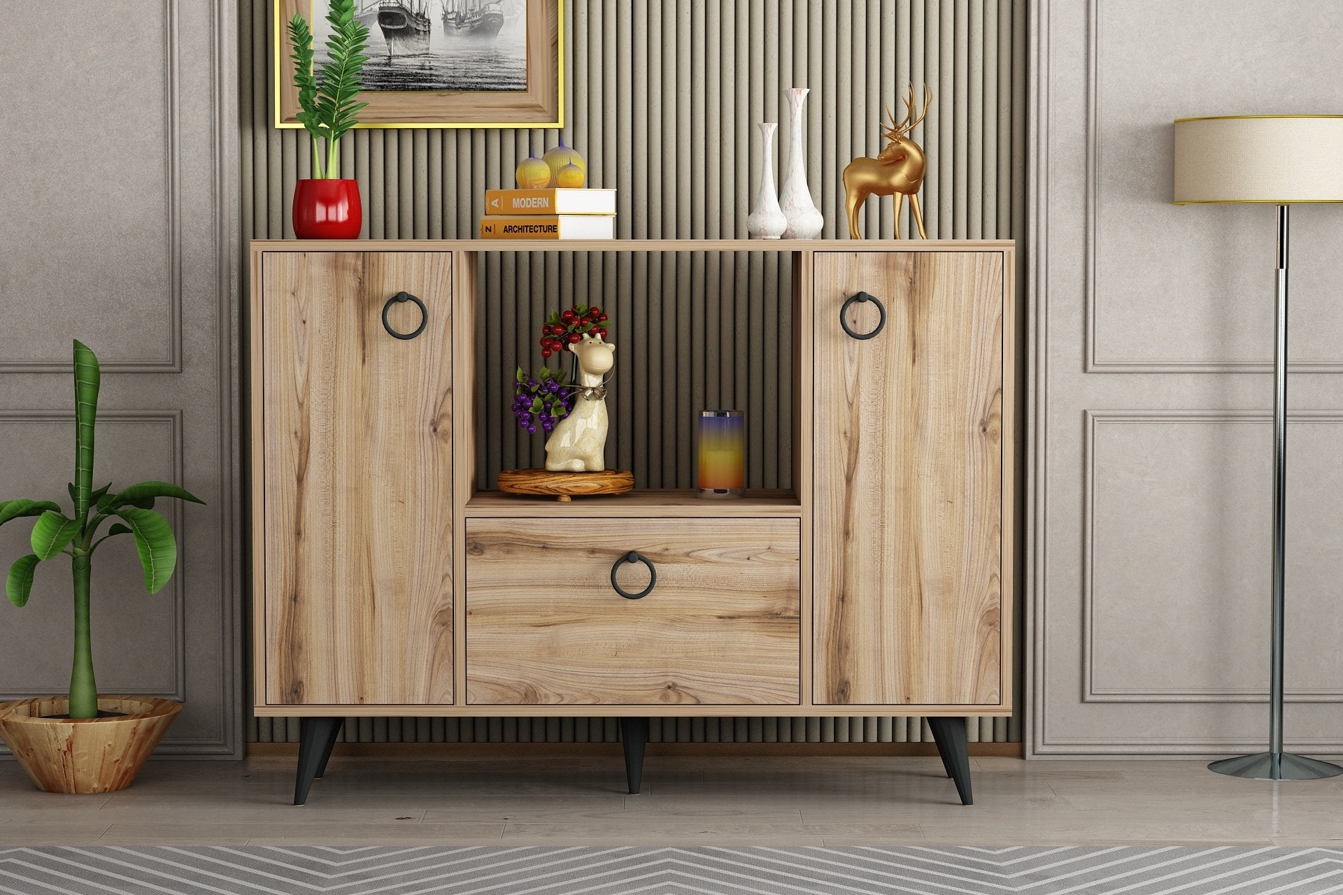 Sideboard mit 3 türen, Pietro Nussbaum