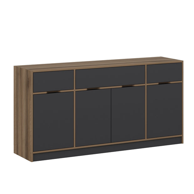 Sideboard mit 3 schubladen und 3 türen, Elina Nussbaum (4)