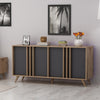 Sideboard mit 4 türen, Rilla Anthrazit (2)