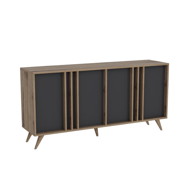 Sideboard mit 4 türen, Rilla Anthrazit (5)