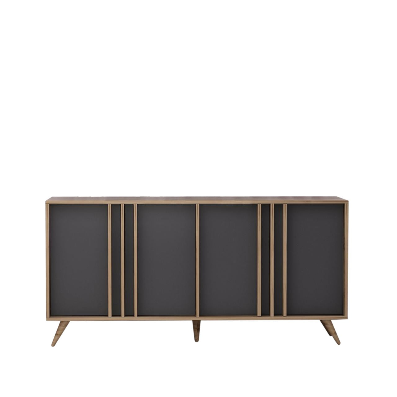 Sideboard mit 4 türen, Rilla Anthrazit (6)