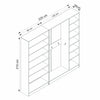 Drehtürenschrank mit 5 türen, Noah 8212 Anthrazit (7)