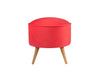 Pouf mit Stoff Buena Park Rot (1)