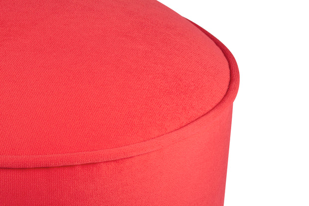 Pouf mit Stoff Buena Park Rot (2)