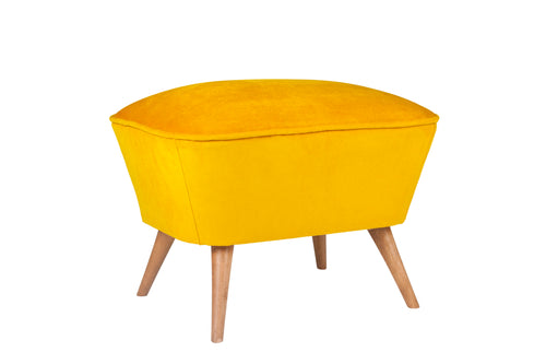 Pouf mit Stoff Lake View Gelb