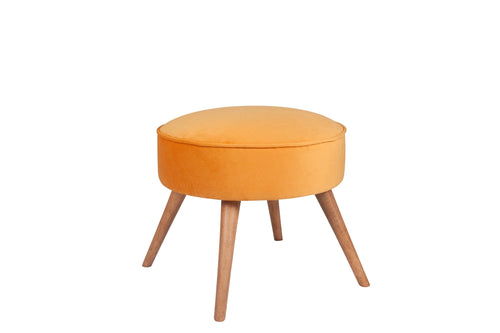 Pouf mit Stoff Boyce Orange