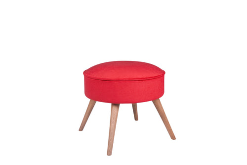 Pouf mit Stoff Boyce Rot