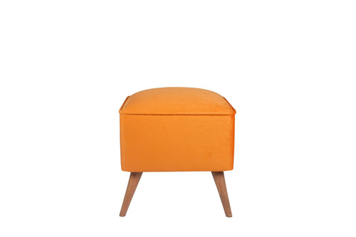 Pouf mit Stoff New Bern Orange (1)