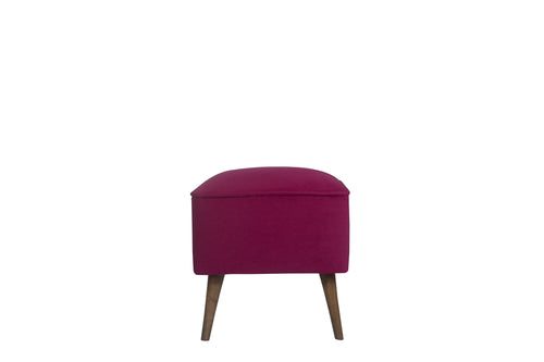 Pouf mit Stoff New Bern Violett