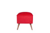 Pouf mit Stoff New Bern Rot (1)