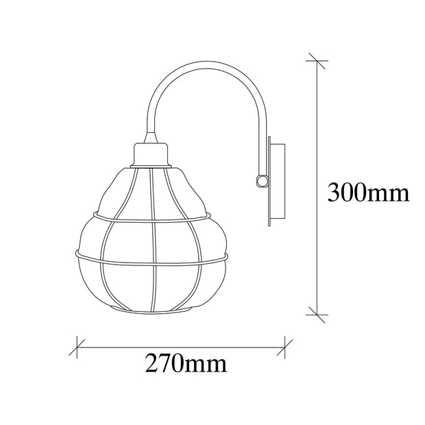 Wandleuchte Safderun 405-A Kupfer (3)