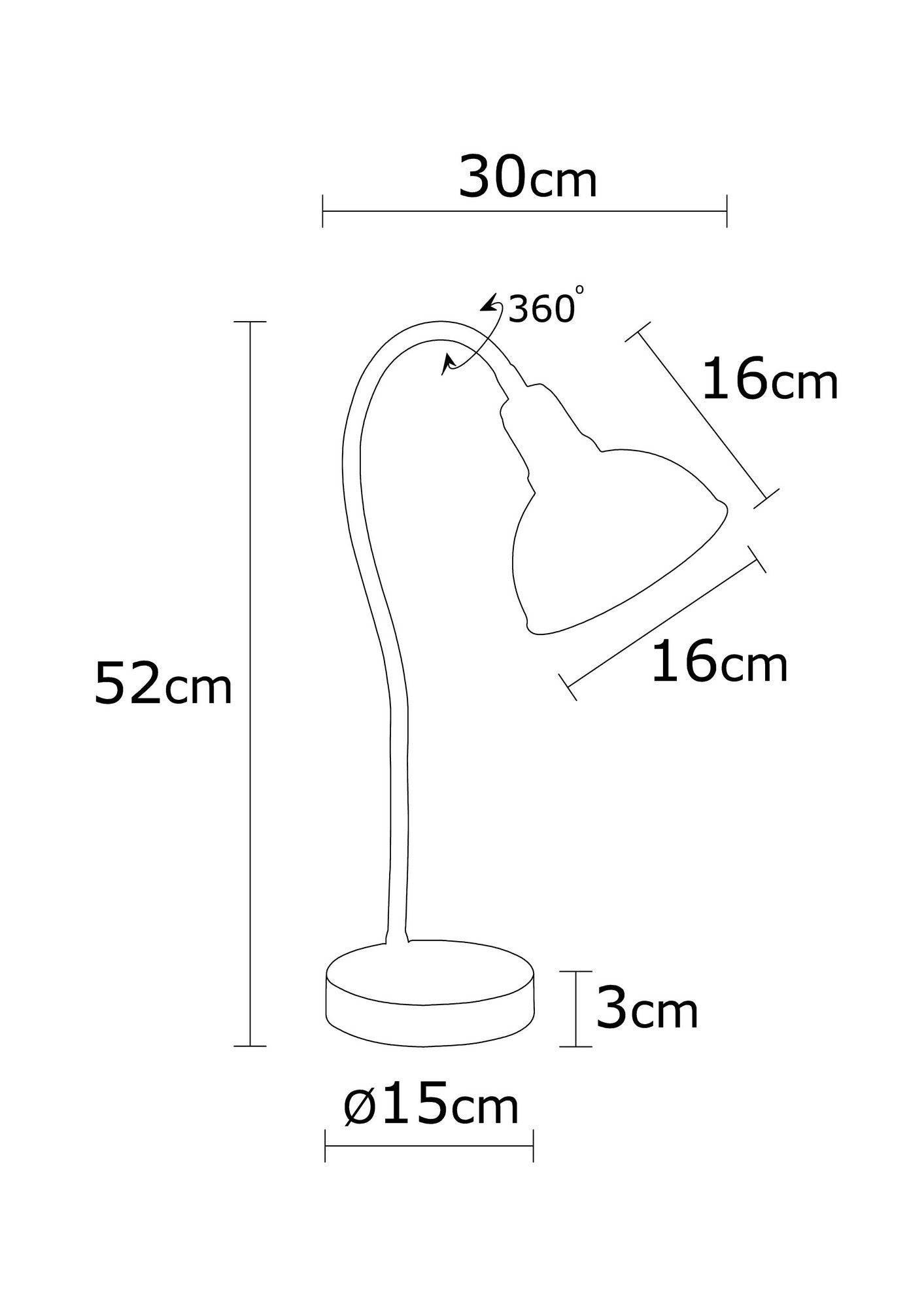 Tischlampe Kumluca N-522 Weiß (2)