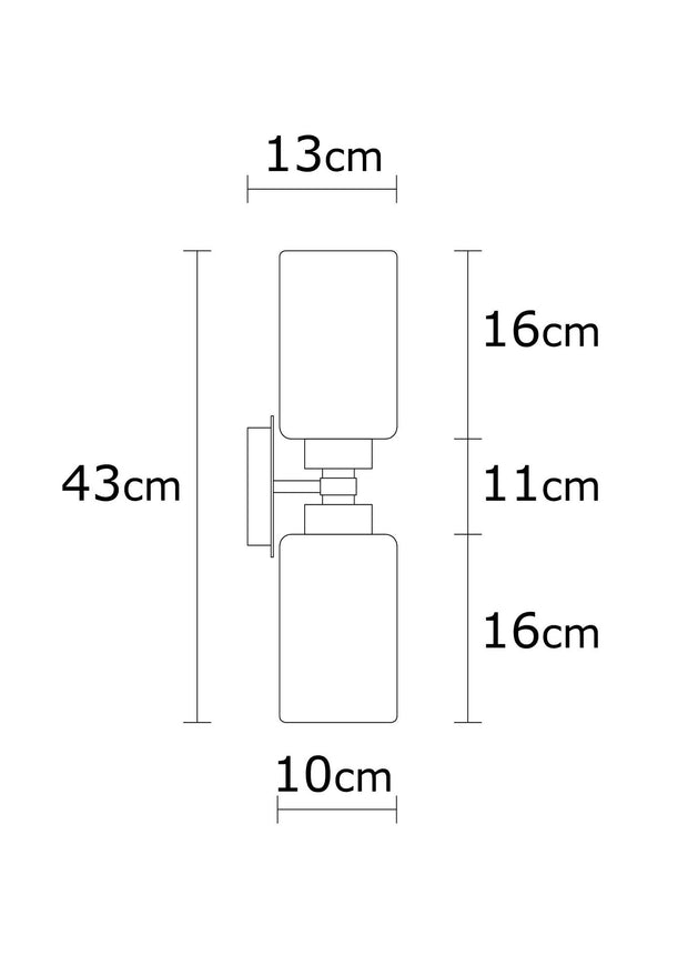 Wandleuchte Balcova N-347 Silber (2)