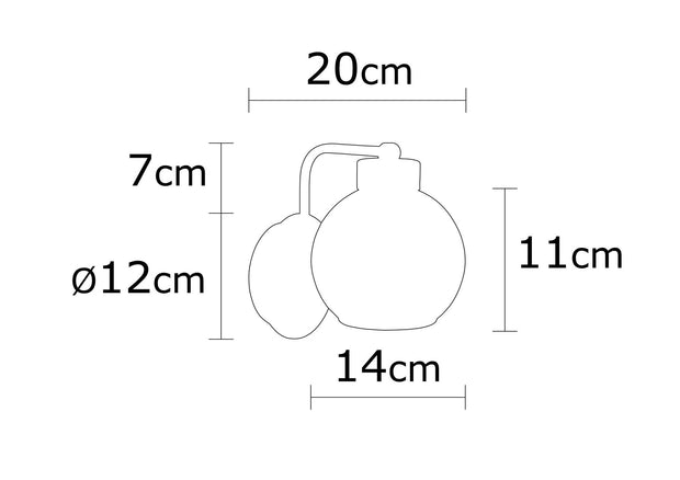 Wandleuchte Ani N-376 Schwarz (2)