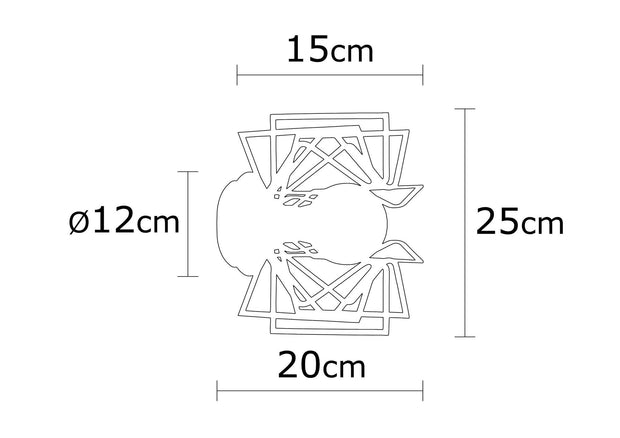 Wandleuchte Nemrut N-953 Schwarz (3)