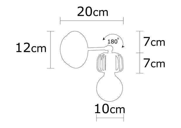 Wandleuchte Demre N-1206 Schwarz (2)