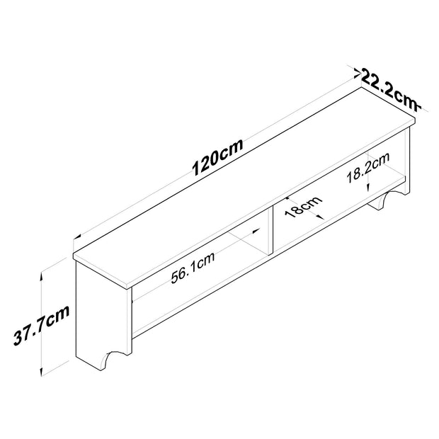 Wandgarderobe P2 2460 Weiß (9)