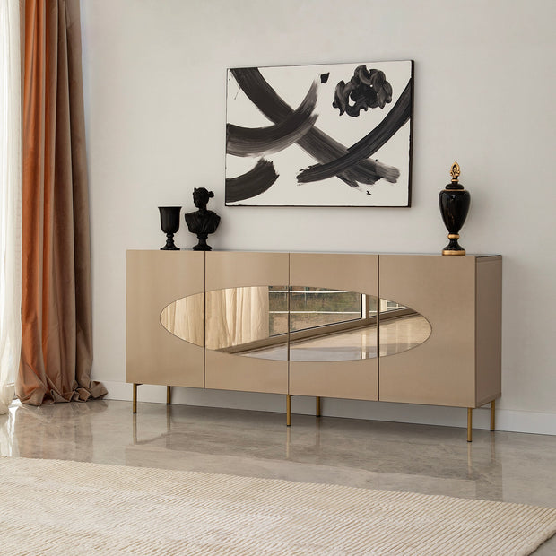 Sideboard mit 4 türen, Lago Gold (1)