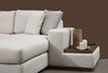 Ecksofa mit Chaiselongue Rechts, 5-Sitzer, aus Stoff, Loop 9 Beige (4)