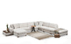 Ecksofa mit Chaiselongue Rechts, 5-Sitzer, aus Stoff, Loop 11 Beige (5)