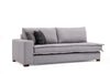 Ecksofa mit Chaiselongue Rechts, 5-Sitzer, aus Stoff, Lena Grau (6)