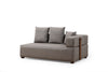 Ecksofa mit Chaiselongue Links, 3-Sitzer, aus Stoff, Gondol 1 Grau (4)