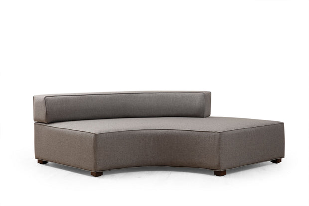 Ecksofa mit Chaiselongue Links, 3-Sitzer, aus Stoff, Gondol 1 Grau (6)