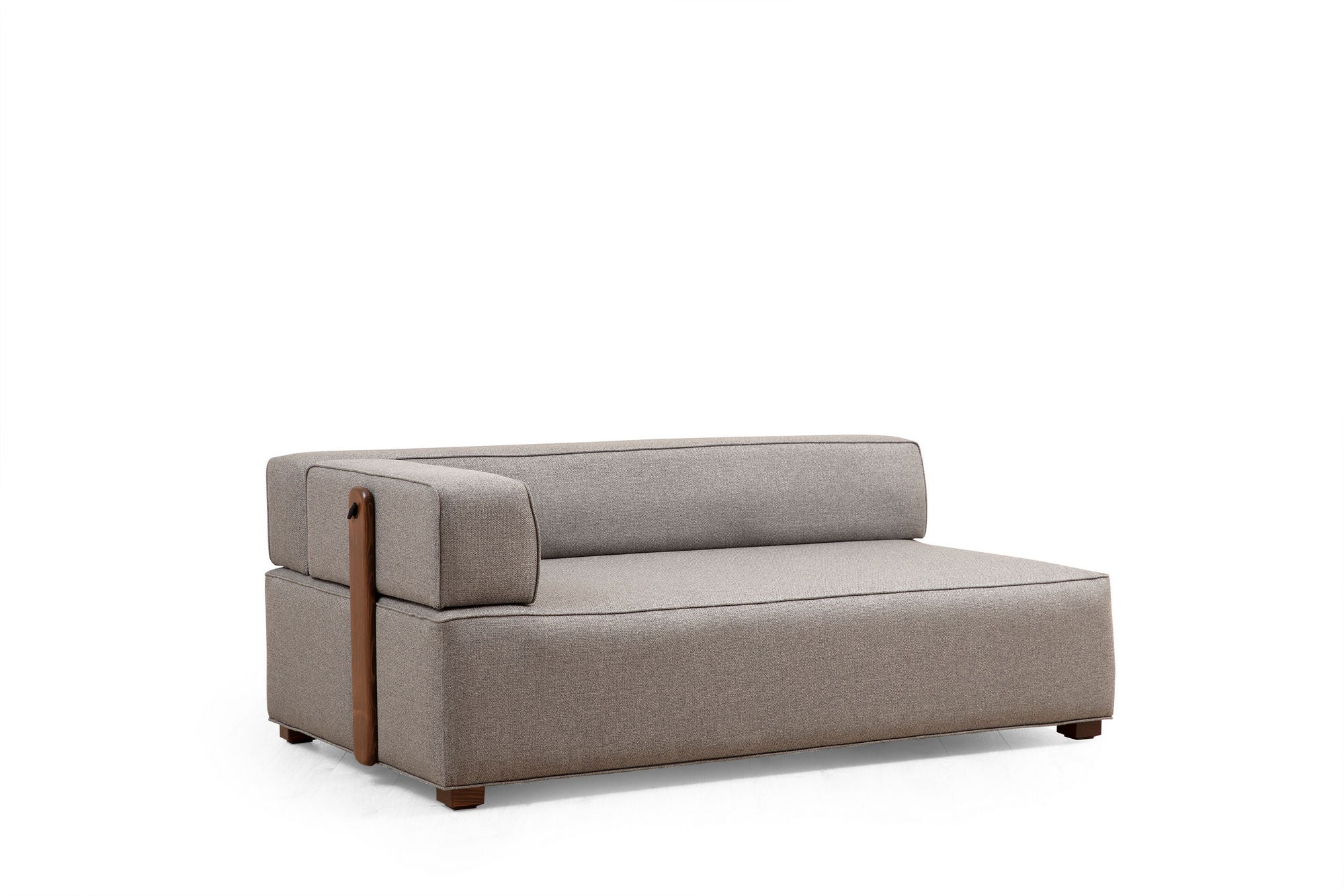 Ecksofa mit Chaiselongue Rechts, 6-Sitzer, aus Stoff, Gondol 4 Grau (4)