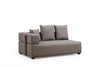 Ecksofa mit Chaiselongue Rechts, 6-Sitzer, aus Stoff, Gondol 4 Grau (5)