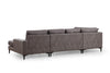 Ecksofa mit Chaiselongue Links, 4-Sitzer, aus Stoff, Porto Anthrazit (5)