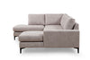 Ecksofa mit Chaiselongue Links, 4-Sitzer, aus Stoff, Porto Beige (6)