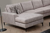 Ecksofa mit Chaiselongue Rechts, 4-Sitzer, aus Stoff, Porto Beige (2)